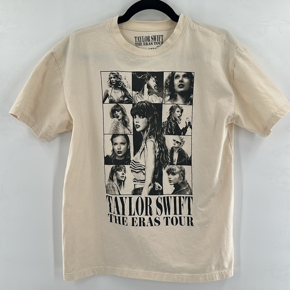 Taylor Swift The Eras Tour Cream T-Shirt Small - Picture 3 of 7